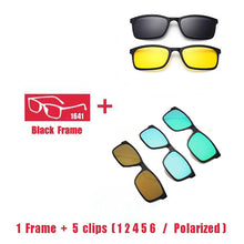 Carica l&#39;immagine nel visualizzatore di Gallery, Eyeglasses Brand designer Polarized Magnet Clip glasses frame men women Myopia Prescription Glasses Optical sunglasses Eyewear