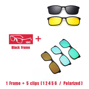 Eyeglasses Brand designer Polarized Magnet Clip glasses frame men women Myopia Prescription Glasses Optical sunglasses Eyewear