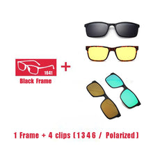 Carica l&#39;immagine nel visualizzatore di Gallery, Eyeglasses Brand designer Polarized Magnet Clip glasses frame men women Myopia Prescription Glasses Optical sunglasses Eyewear