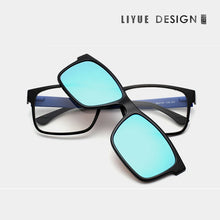 Load image into Gallery viewer, Eyeglasses Brand designer Polarized Magnet Clip glasses frame men women Myopia Prescription Glasses Optical sunglasses Eyewear