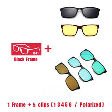 Load image into Gallery viewer, Eyeglasses Brand designer Polarized Magnet Clip glasses frame men women Myopia Prescription Glasses Optical sunglasses Eyewear