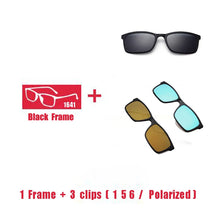 Carica l&#39;immagine nel visualizzatore di Gallery, Eyeglasses Brand designer Polarized Magnet Clip glasses frame men women Myopia Prescription Glasses Optical sunglasses Eyewear