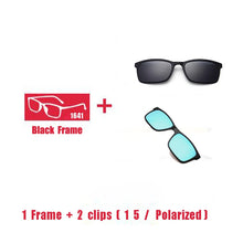 Carica l&#39;immagine nel visualizzatore di Gallery, Eyeglasses Brand designer Polarized Magnet Clip glasses frame men women Myopia Prescription Glasses Optical sunglasses Eyewear