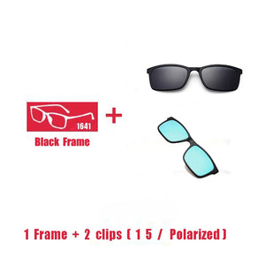 Eyeglasses Brand designer Polarized Magnet Clip glasses frame men women Myopia Prescription Glasses Optical sunglasses Eyewear