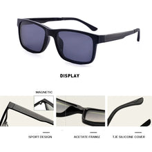 Carica l&#39;immagine nel visualizzatore di Gallery, Eyeglasses Brand designer Polarized Magnet Clip glasses frame men women Myopia Prescription Glasses Optical sunglasses Eyewear