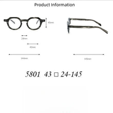 Load image into Gallery viewer, F·DRACON  2024 Plate Glasses Frame Retro Round Men&#39;s Glasses Frame High Quality Optical Prescription Women&#39;s Glasses Frame 5801