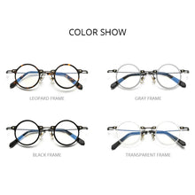 Carica l&#39;immagine nel visualizzatore di Gallery, FONEX Acetate Titanium Glasses Frame Men   Retro Round Prescription Eyeglasses Women Optical Spectacles Eyewear F85673