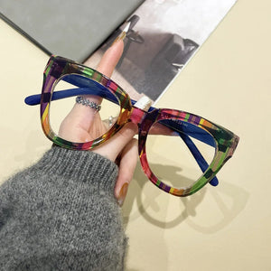 Anti-Blue Light Eyeglasses Cat Eye Glasses Frame Women Optical Computer Eyewear Radiation Protection Oversize Spectacle