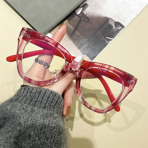 Anti-Blue Light Eyeglasses Cat Eye Glasses Frame Women Optical Computer Eyewear Radiation Protection Oversize Spectacle