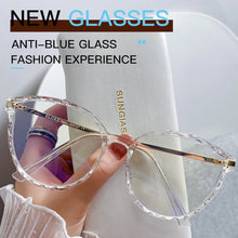 Carica l&#39;immagine nel visualizzatore di Gallery, Anti Blue Light Glasses Frames Women Computer Eyewear Popular Cat Eye Glasses Eyeglasses Lady Clear Optical Frame Goggle