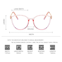 Load image into Gallery viewer, Anti Blue Light Glasses Frames Women Computer Eyewear Popular Cat Eye Glasses Eyeglasses Lady Clear Optical Frame Goggle