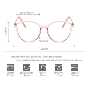 Anti Blue Light Glasses Frames Women Computer Eyewear Popular Cat Eye Glasses Eyeglasses Lady Clear Optical Frame Goggle