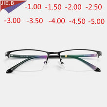 Load image into Gallery viewer, Business Myopia  Titanium Frame HD Resin Finished Myopia Glasses Men Women Optical Shortsighted Eyeglasses-1.00 To -5.00