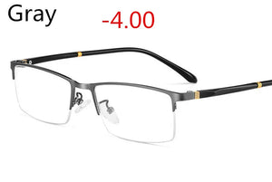 Business Myopia  Titanium Frame HD Resin Finished Myopia Glasses Men Women Optical Shortsighted Eyeglasses-1.00 To -5.00