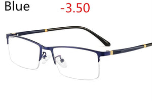 Business Myopia  Titanium Frame HD Resin Finished Myopia Glasses Men Women Optical Shortsighted Eyeglasses-1.00 To -5.00