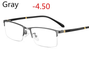 Business Myopia  Titanium Frame HD Resin Finished Myopia Glasses Men Women Optical Shortsighted Eyeglasses-1.00 To -5.00