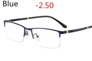 Business Myopia  Titanium Frame HD Resin Finished Myopia Glasses Men Women Optical Shortsighted Eyeglasses-1.00 To -5.00