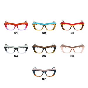 Red Cat Eye Glasses Frame For Women Luxury Brand TR90 Optical Eyewear For Lady Oversized Square Eyeglasses Ladies