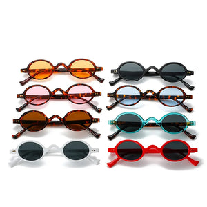 Small Round Sunglasses Women Classic Vintage Steampunk Nail Men Sun Glasses Shades UV400 Oval Female Eye Glasses Frame