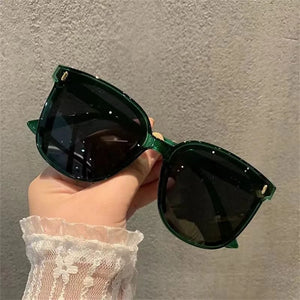 Style Oval Sunglasses Women Vintage Retro Round Frame White Mens Sun Glasses Female Black Hip Hop Clear Eyeglasses UV400