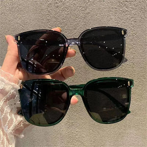 Style Oval Sunglasses Women Vintage Retro Round Frame White Mens Sun Glasses Female Black Hip Hop Clear Eyeglasses UV400