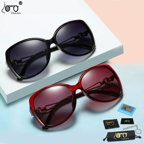 Women Polarized Sunglasses Big Frame Sun Glasses Polaryzacyjne Luxury Female Sunglass for Driving Shadows Anti UV400