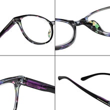 Load image into Gallery viewer, Floral Cat&#39;s Eye Reading Glasses with Diopters Women&#39;s Spectacles Degree Eyeglasse Frame for Sight +1.0 +1.5 2.0 2.5 3.0 3.5 4.0