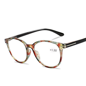 Floral Cat's Eye Reading Glasses with Diopters Women's Spectacles Degree Eyeglasse Frame for Sight +1.0 +1.5 2.0 2.5 3.0 3.5 4.0