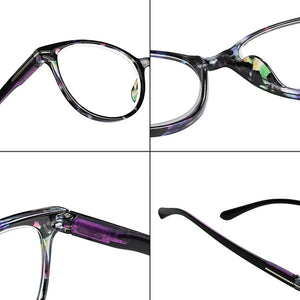 Floral Cat's Eye Reading Glasses with Diopters Women's Spectacles Degree Eyeglasse Frame for Sight +1.0 +1.5 2.0 2.5 3.0 3.5 4.0