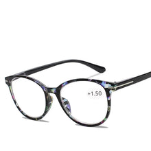 Load image into Gallery viewer, Floral Cat&#39;s Eye Reading Glasses with Diopters Women&#39;s Spectacles Degree Eyeglasse Frame for Sight +1.0 +1.5 2.0 2.5 3.0 3.5 4.0