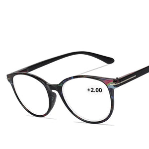 Floral Cat's Eye Reading Glasses with Diopters Women's Spectacles Degree Eyeglasse Frame for Sight +1.0 +1.5 2.0 2.5 3.0 3.5 4.0