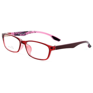 Gmei Optical Donna Rettangolare Urltra-Light TR90 Montatura per occhiali da vista con montatura completa Montature per occhiali miopia da uomo 5 colori M5055