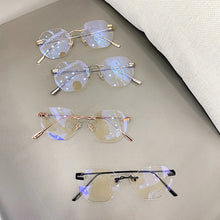 Carica l&#39;immagine nel visualizzatore di Gallery, Blue Llight Blocking Rimless Glasses Frame Women Spectacle Myopia Transparent Glasses Men Eyeglasses Optical Frames