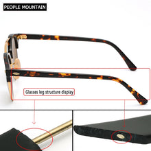 Load image into Gallery viewer, Hot Round Acetate Tortoise Frame Men Sunglasses Lunettes Soleil Femme UV400 Women Sun Glasses Mirror Brown Glass Lenses