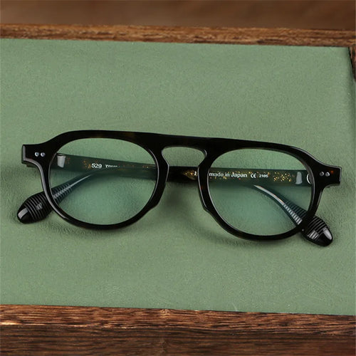 Japanese Handmade Designer Glasses Frame Classic Square Titanium Acetate Eyeglasses Men Women Retro Personality Designer Eyewear