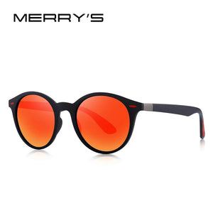 MERRYS DESIGN Men Women Classic Retro Rivet Polarized Sunglasses TR90 Legs Lighter Design Oval Frame UV400 Protection S8126