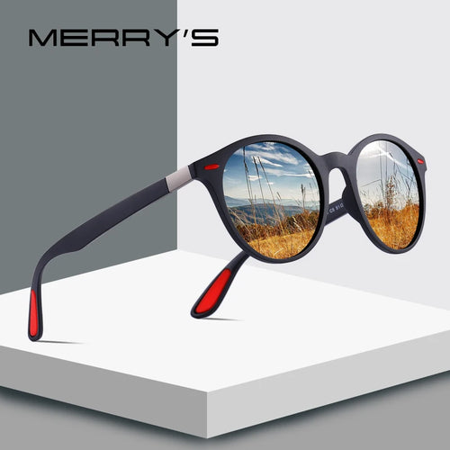 MERRYS DESIGN Men Women Classic Retro Rivet Polarized Sunglasses TR90 Legs Lighter Design Oval Frame UV400 Protection S8126