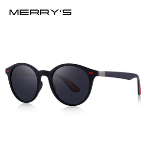 MERRYS DESIGN Men Women Classic Retro Rivet Polarized Sunglasses TR90 Legs Lighter Design Oval Frame UV400 Protection S8126