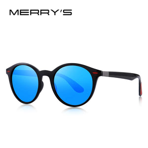 MERRYS DESIGN Men Women Classic Retro Rivet Polarized Sunglasses TR90 Legs Lighter Design Oval Frame UV400 Protection S8126