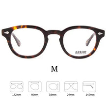 Carica l&#39;immagine nel visualizzatore di Gallery, MOSCOT Ultra-light  High-end Brand Acetate Eyewear Women Retro Round Optical Prescription Eyeglasses Frame Men Y1915