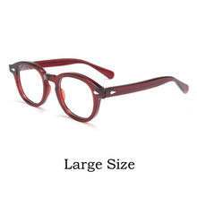 Carica l&#39;immagine nel visualizzatore di Gallery, MOSCOT Ultra-light  High-end Brand Acetate Eyewear Women Retro Round Optical Prescription Eyeglasses Frame Men Y1915