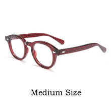 Carica l&#39;immagine nel visualizzatore di Gallery, MOSCOT Ultra-light  High-end Brand Acetate Eyewear Women Retro Round Optical Prescription Eyeglasses Frame Men Y1915