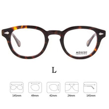 Load image into Gallery viewer, MOSCOT Ultra-light  High-end Brand Acetate Eyewear Women Retro Round Optical Prescription Eyeglasses Frame Men Y1915