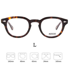 MOSCOT Ultra-light  High-end Brand Acetate Eyewear Women Retro Round Optical Prescription Eyeglasses Frame Men Y1915