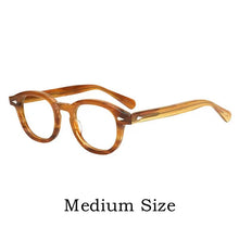 Carica l&#39;immagine nel visualizzatore di Gallery, MOSCOT Ultra-light  High-end Brand Acetate Eyewear Women Retro Round Optical Prescription Eyeglasses Frame Men Y1915