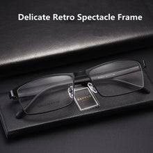 Load image into Gallery viewer, Men&#39;s Business Computer Gaming Anti Blue Light Anti-fatigue Reading Glasses Unisex Metal Alloy Glasses Frame Optical Eyewear+150