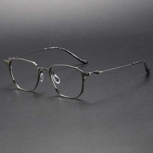 Handmade Titanium Glasses Square Blue Light Frame Men Optical Eyeglasses For Women Reading Ultra-Light Gafas