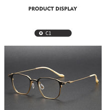 Load image into Gallery viewer, Handmade Titanium Glasses Square Blue Light Frame Men Optical Eyeglasses For Women Reading Ultra-Light Gafas