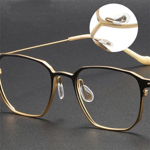 Handmade Titanium Glasses Square Blue Light Frame Men Optical Eyeglasses For Women Reading Ultra-Light Gafas