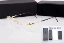 Load image into Gallery viewer, Brand Vinatge Rimless Business Ultralight Optical Glasses Eyewear Reading Myopia Prescription Eyeglasses Frames Men MB0130O